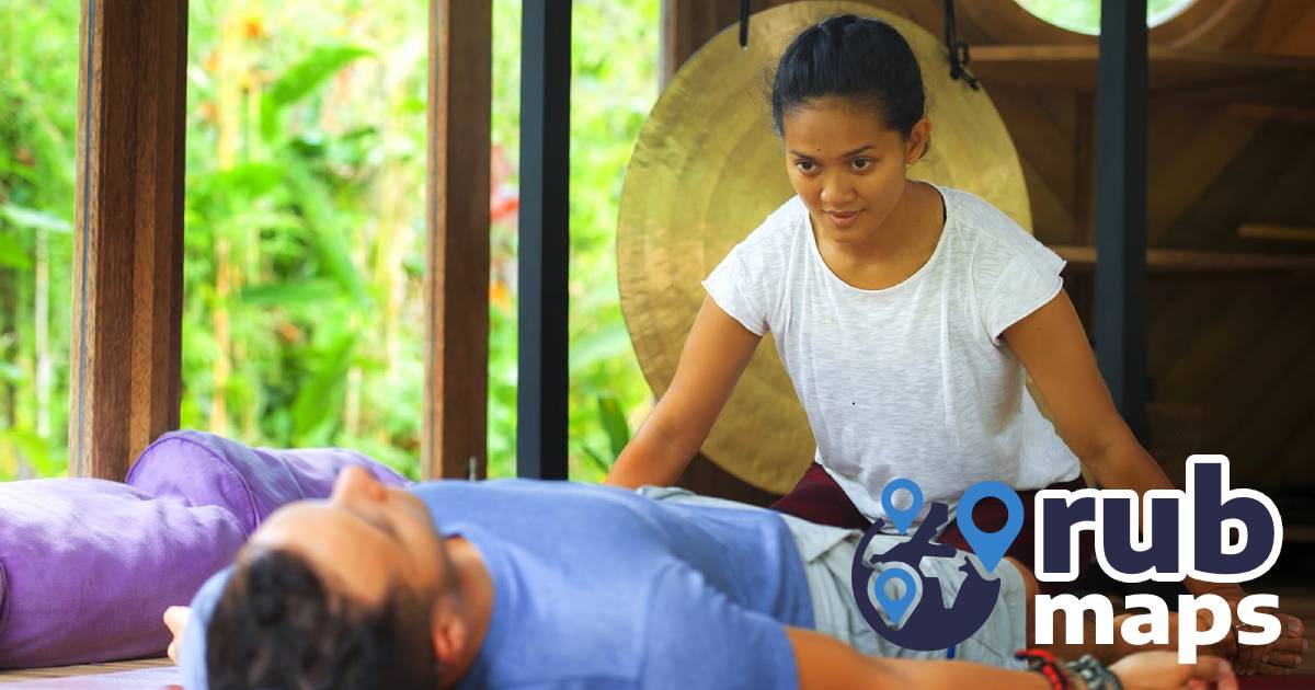Man getting a thai massage